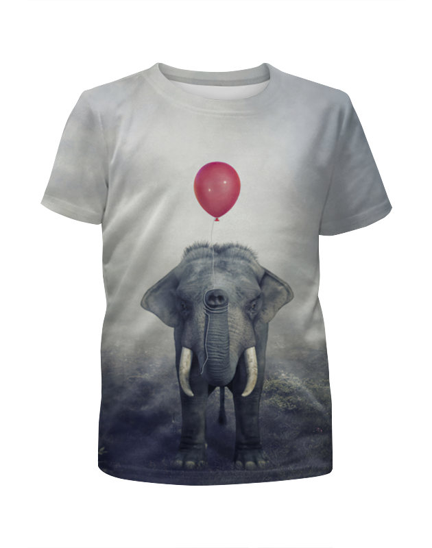 Printio Футболка с полной запечаткой для мальчиков Красный шар и слон printio футболка с полной запечаткой для мальчиков белый слон