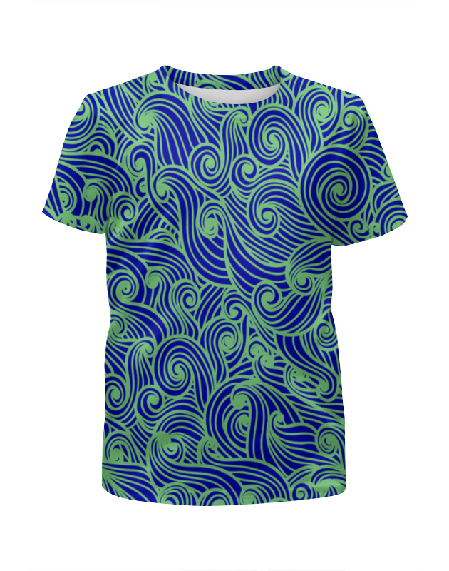 Printio Футболка с полной запечаткой для мальчиков Морская волна printio футболка с полной запечаткой мужская морская волна