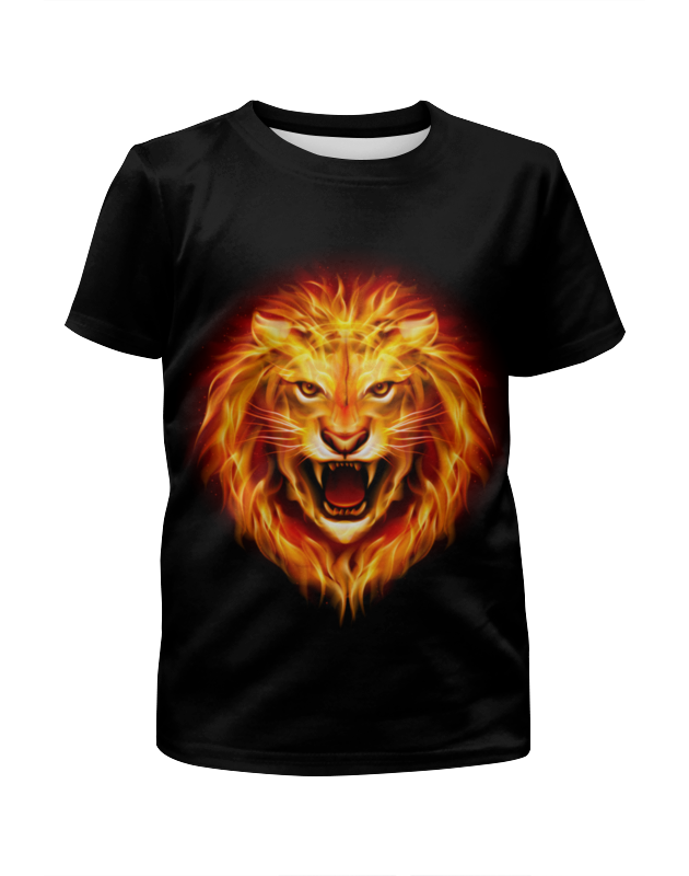 Printio Футболка с полной запечаткой для мальчиков Огненный лев printio футболка с полной запечаткой для мальчиков огненный волк
