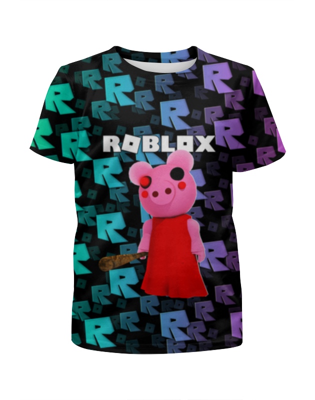 printio футболка с полной запечаткой для мальчиков свинка Printio Футболка с полной запечаткой для мальчиков Roblox piggy - свинка пигги