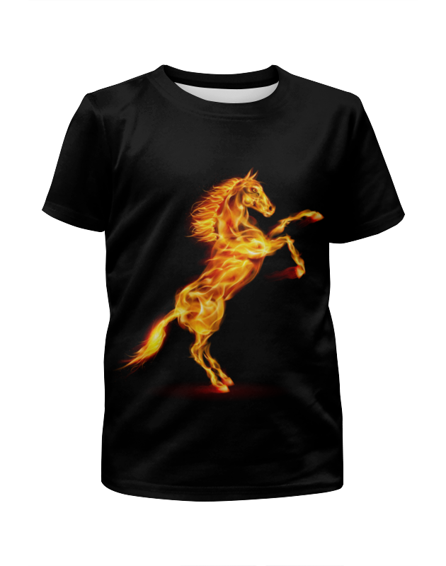 Printio Футболка с полной запечаткой для мальчиков Огненная лошадь printio толстовка с полной запечаткой огненная лошадь