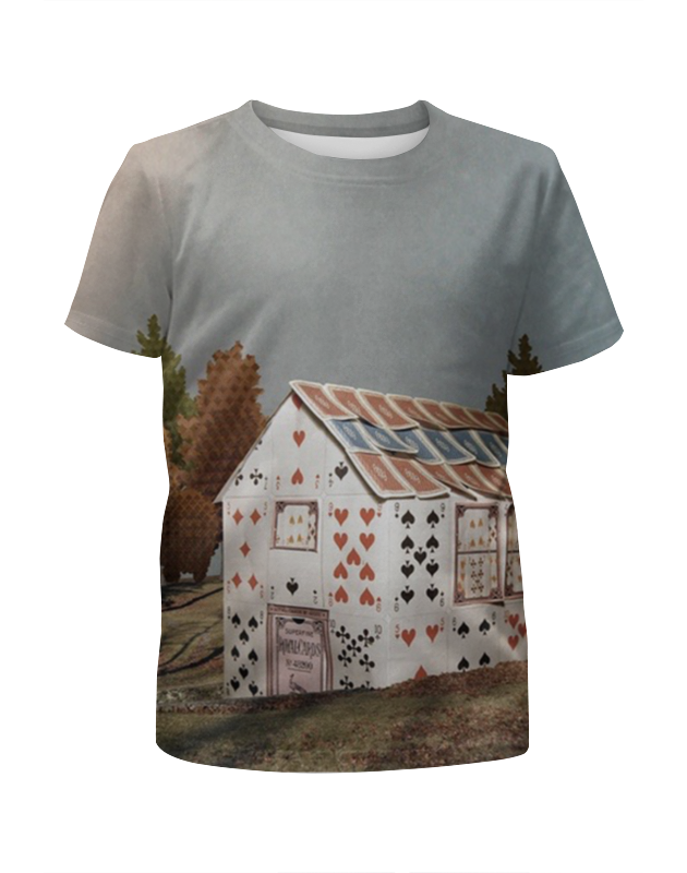 printio футболка с полной запечаткой мужская карточный домик Printio Футболка с полной запечаткой для мальчиков Карточный домик