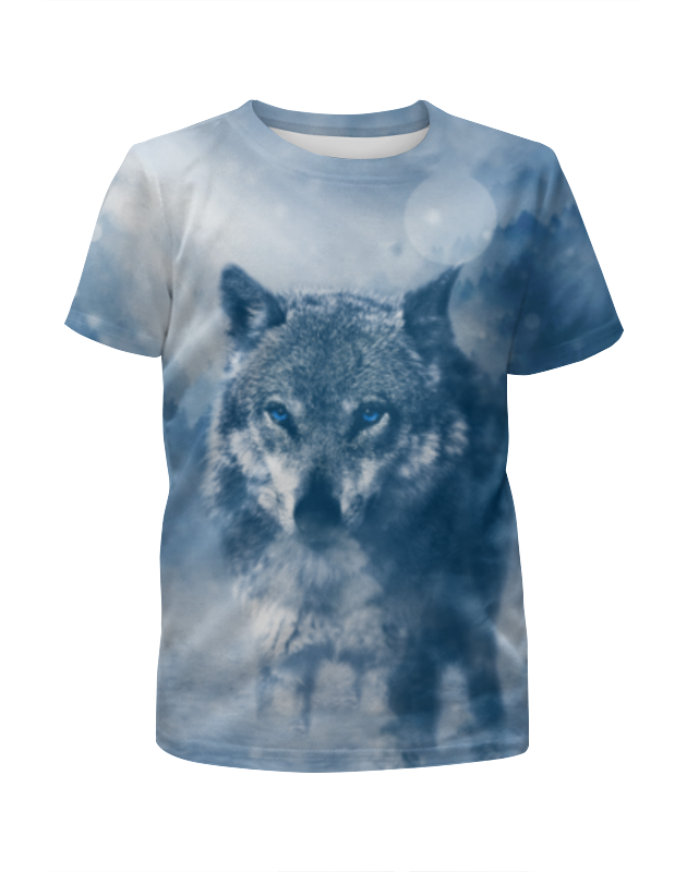 Printio Футболка с полной запечаткой для мальчиков Волк с голубыми глазами printio футболка с полной запечаткой для мальчиков лесной волк