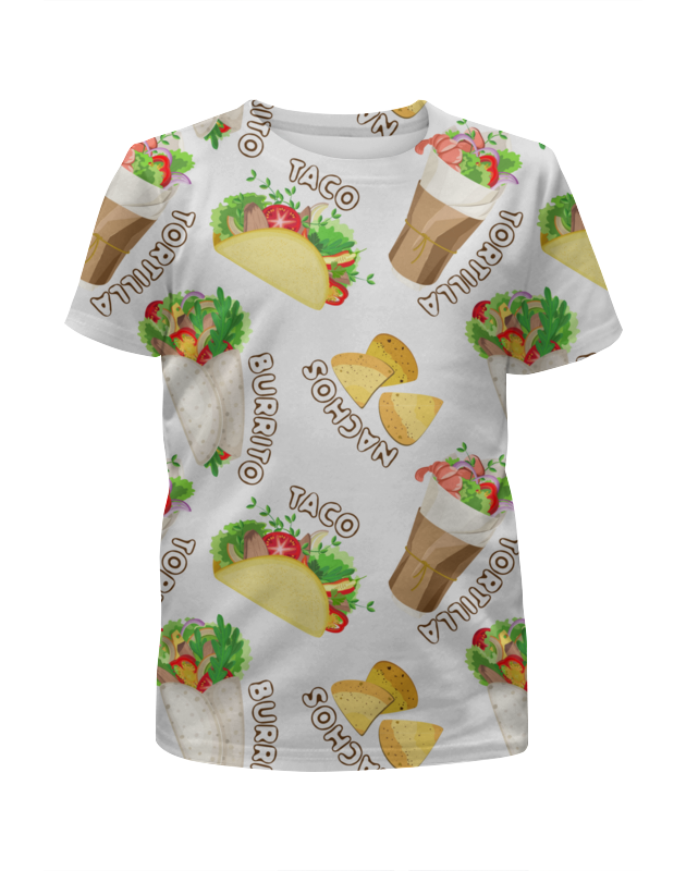 мужская футболка мексиканская музыка s желтый Printio Футболка с полной запечаткой для мальчиков Мексиканская еда