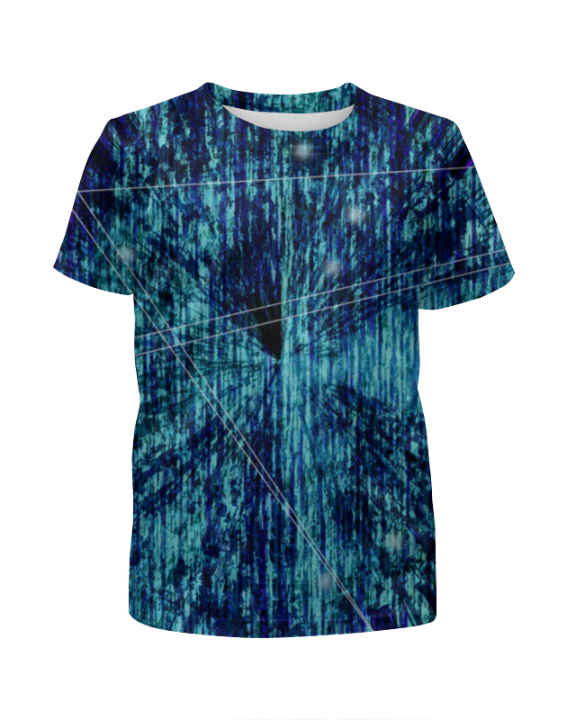 мужская футболка сердце и геометрическая абстрактная композиция xl темно синий Printio Футболка с полной запечаткой для мальчиков Лучики. паттерн