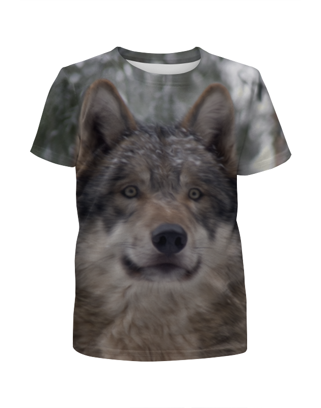 Printio Футболка с полной запечаткой для мальчиков Волк в лесу printio футболка с полной запечаткой для мальчиков волк космос
