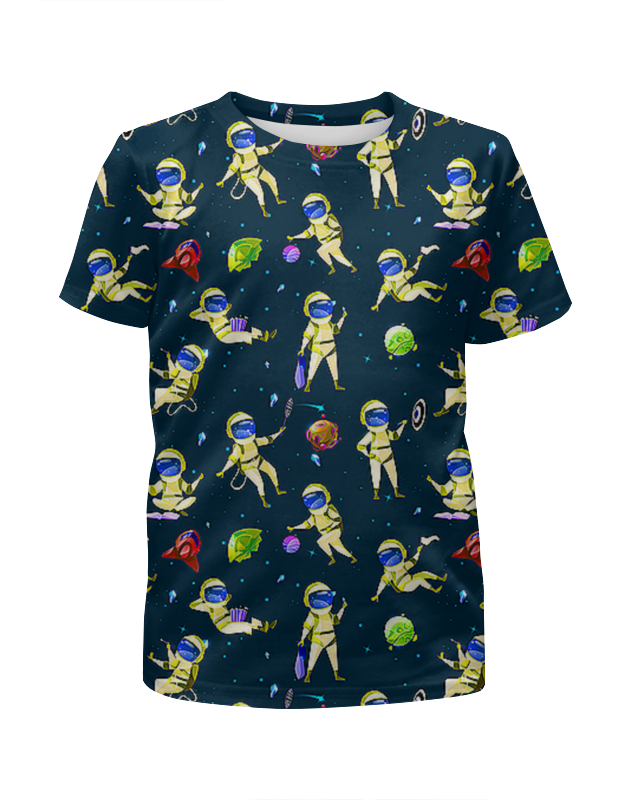 Printio Футболка с полной запечаткой для мальчиков Космонавты printio футболка с полной запечаткой мужская космонавты