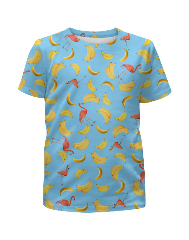 Printio Футболка с полной запечаткой для мальчиков Бананы и фламинго printio футболка с полной запечаткой для девочек бананы и фламинго