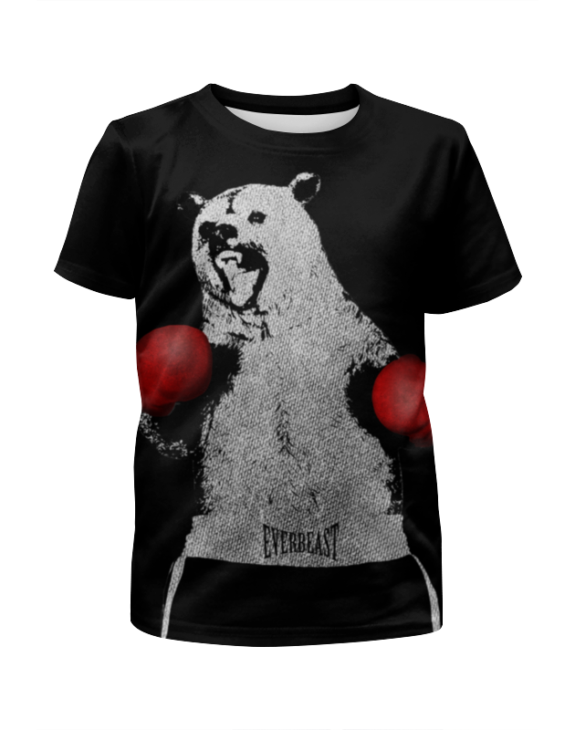 Printio Футболка с полной запечаткой для мальчиков Медведь боксёр printio футболка с полной запечаткой для девочек носорог боксёр