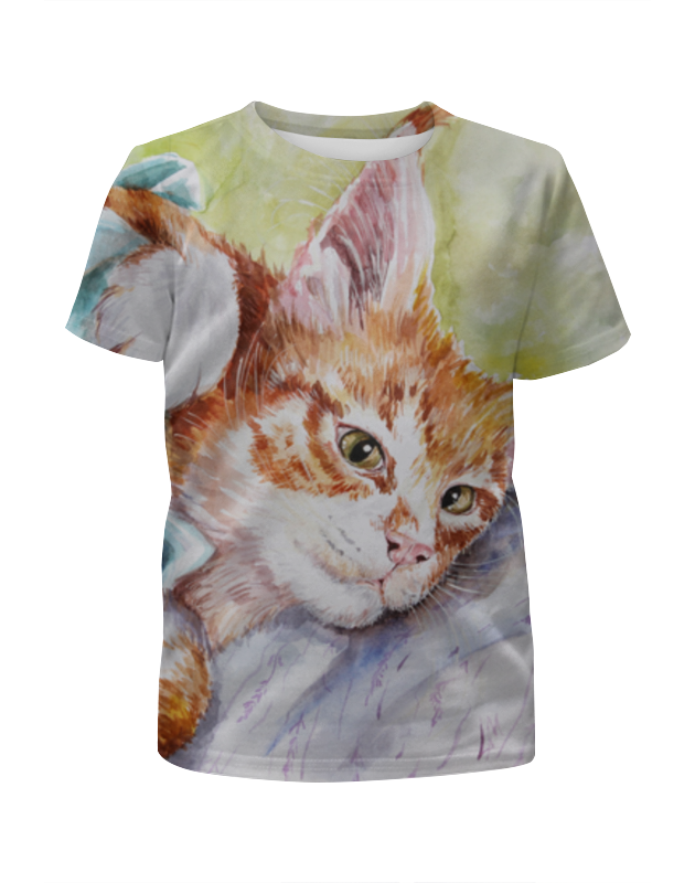 printio футболка с полной запечаткой для мальчиков котик с котиком Printio Футболка с полной запечаткой для мальчиков Доброе кошачье утро!