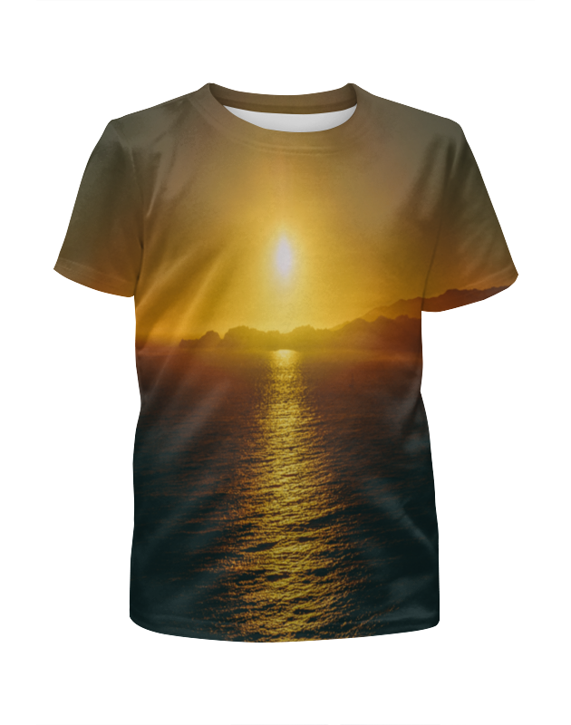 Printio Футболка с полной запечаткой для мальчиков Закат над морем printio футболка с полной запечаткой для девочек закат над морем
