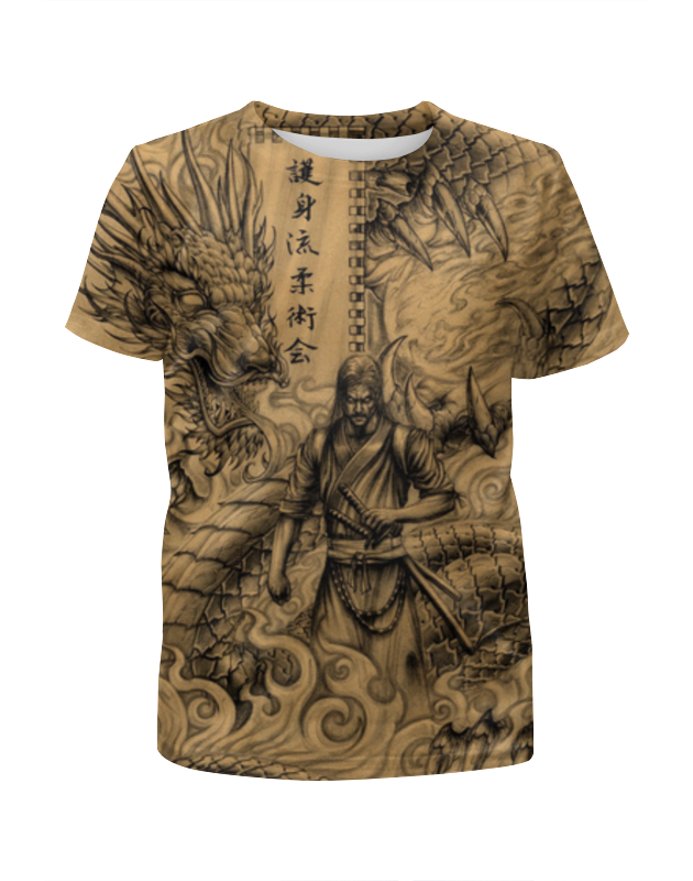 Printio Футболка с полной запечаткой для мальчиков Самурай дракон printio футболка с полной запечаткой мужская самурай дракон