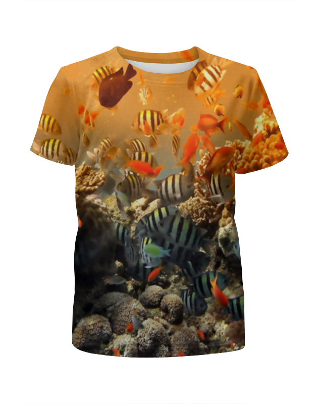 Printio Футболка с полной запечаткой для мальчиков Рыбки printio футболка с полной запечаткой для мальчиков коты и рыбки