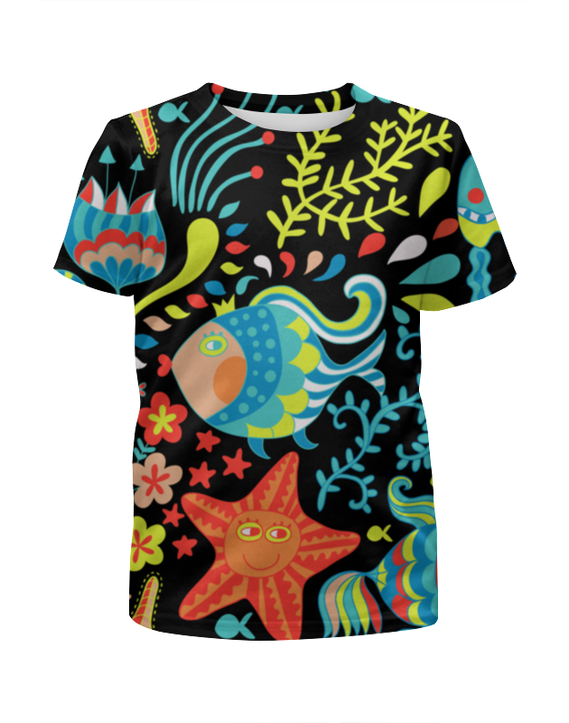 Printio Футболка с полной запечаткой для мальчиков Обитатели моря printio футболка с полной запечаткой для девочек обитатели моря 2