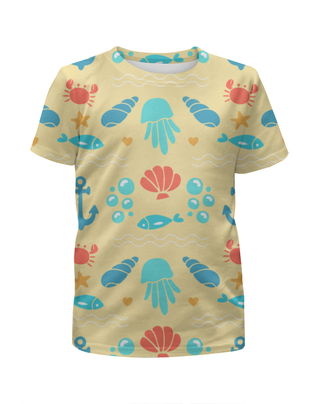 Printio Футболка с полной запечаткой для мальчиков Обитатели моря printio футболка с полной запечаткой для девочек обитатели моря 2