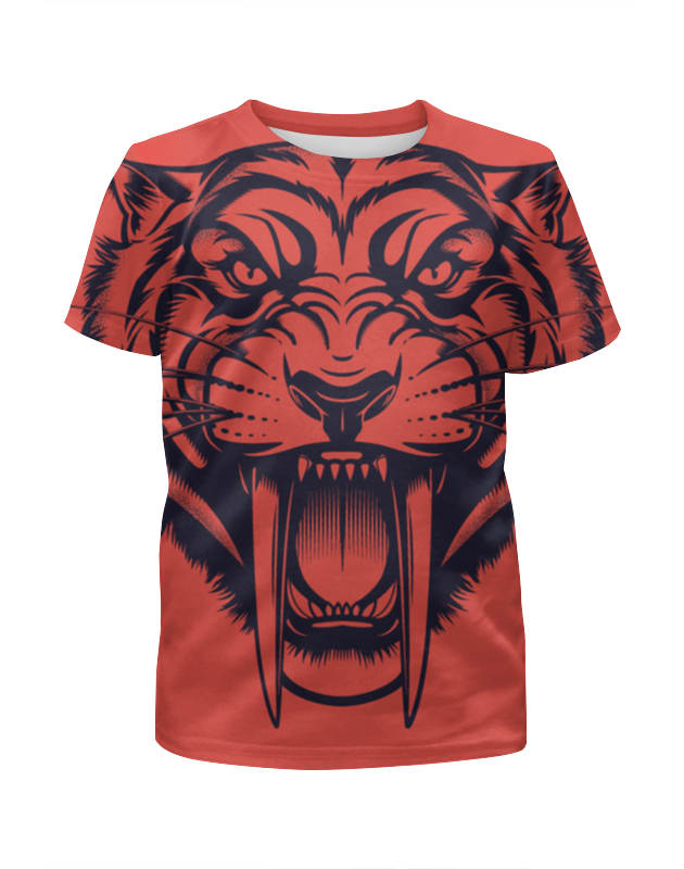 Printio Футболка с полной запечаткой для мальчиков Саблезубый тигр printio футболка с полной запечаткой женская саблезубый тигр