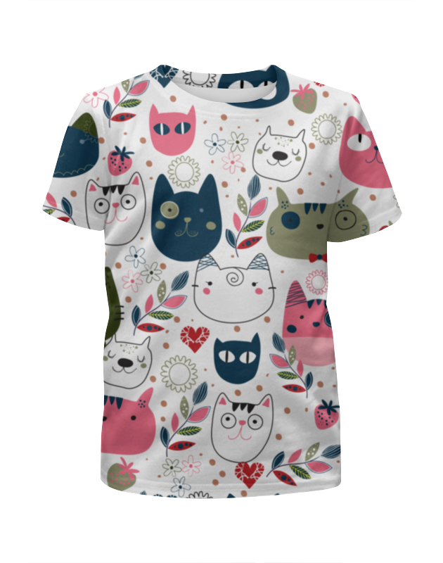 Printio Футболка с полной запечаткой для мальчиков Прикольные коты printio футболка с полной запечаткой для мальчиков спящие коты