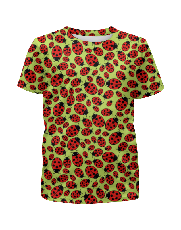 Printio Футболка с полной запечаткой для мальчиков Design ladybugs мужская футболка пара божьих коровок m зеленый
