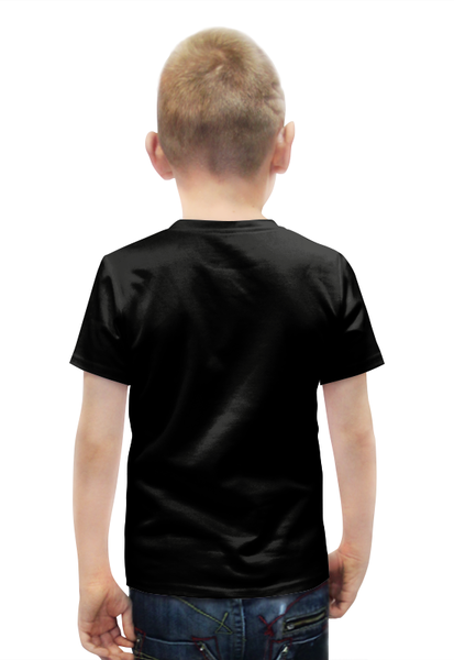 Заказать детскую футболку в Москве. Футболка с полной запечаткой для мальчиков Скелетончик от ПРИНТЫ ПЕЧАТЬ  - готовые дизайны и нанесение принтов.