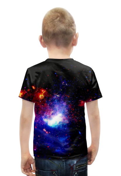 Заказать детскую футболку в Москве. Футболка с полной запечаткой для мальчиков Великий Космос от The Spaceway  - готовые дизайны и нанесение принтов.