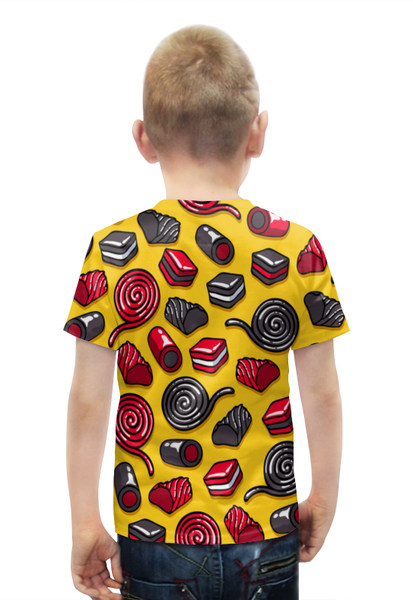 Заказать детскую футболку в Москве. Футболка с полной запечаткой для мальчиков Конфетки от THE_NISE  - готовые дизайны и нанесение принтов.