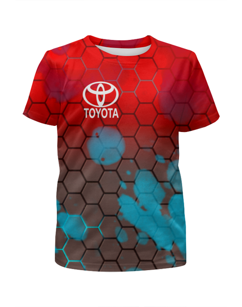Заказать детскую футболку в Москве. Футболка с полной запечаткой для мальчиков Toyota от THE_NISE  - готовые дизайны и нанесение принтов.