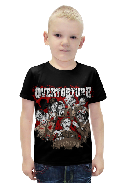 Заказать детскую футболку в Москве. Футболка с полной запечаткой для мальчиков Overtorture от Leichenwagen - готовые дизайны и нанесение принтов.