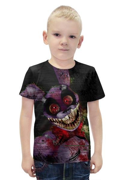 Заказать детскую футболку в Москве. Футболка с полной запечаткой для мальчиков Five Nights at Freddy’s от weeert - готовые дизайны и нанесение принтов.