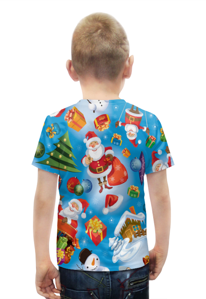 Заказать детскую футболку в Москве. Футболка с полной запечаткой для мальчиков Гора подарков от THE_NISE  - готовые дизайны и нанесение принтов.