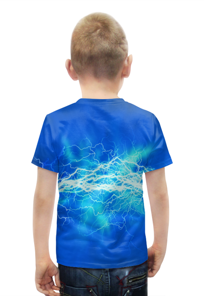 Заказать детскую футболку в Москве. Футболка с полной запечаткой для мальчиков Вспышка молнии от THE_NISE  - готовые дизайны и нанесение принтов.