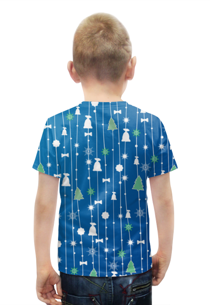 Заказать детскую футболку в Москве. Футболка с полной запечаткой для мальчиков Новый Год от skynatural - готовые дизайны и нанесение принтов.