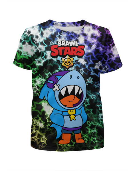 Заказать детскую футболку в Москве. Футболка с полной запечаткой для мальчиков Brawl Stars     от T-shirt print  - готовые дизайны и нанесение принтов.