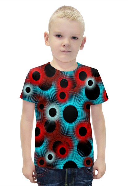 Заказать детскую футболку в Москве. Футболка с полной запечаткой для мальчиков Circle от THE_NISE  - готовые дизайны и нанесение принтов.