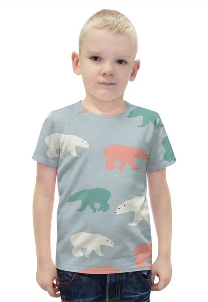 Заказать детскую футболку в Москве. Футболка с полной запечаткой для мальчиков  медведи от THE_NISE  - готовые дизайны и нанесение принтов.