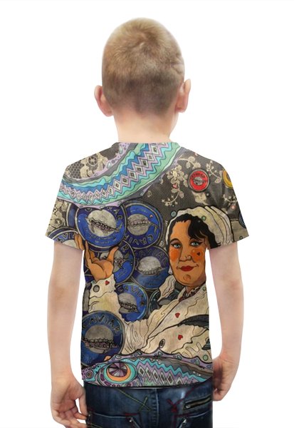 Заказать детскую футболку в Москве. Футболка с полной запечаткой для мальчиков продавец икры от Alexandra Belyavskaya - готовые дизайны и нанесение принтов.