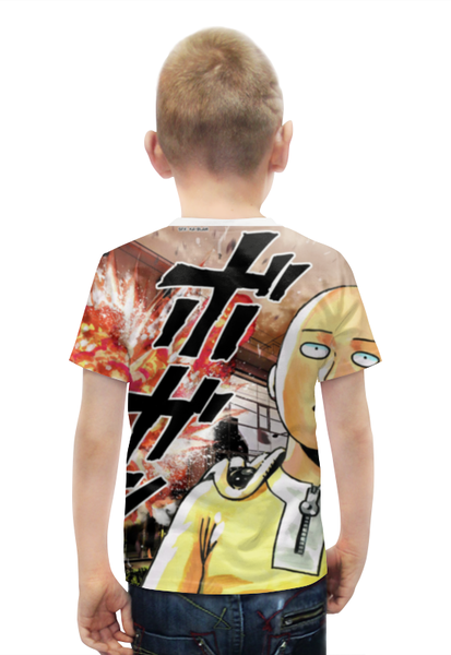 Заказать детскую футболку в Москве. Футболка с полной запечаткой для мальчиков Ванпанчмен от cherdantcev - готовые дизайны и нанесение принтов.