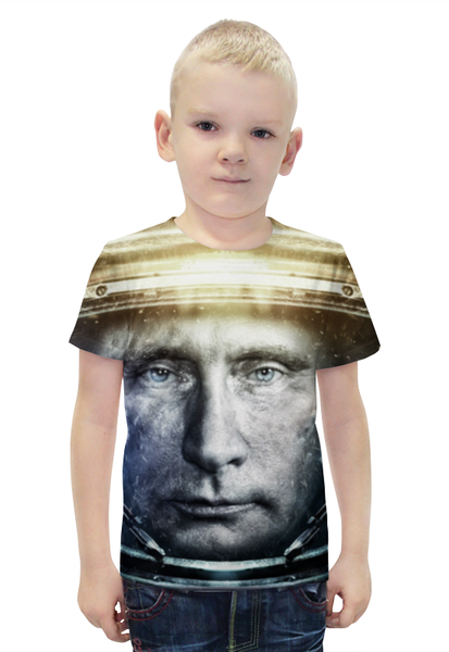Заказать детскую футболку в Москве. Футболка с полной запечаткой для мальчиков Президент России от wolk2471 - готовые дизайны и нанесение принтов.