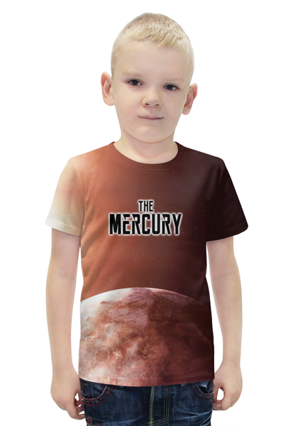 Заказать детскую футболку в Москве. Футболка с полной запечаткой для мальчиков The Mercury (The Planet) от ISliM - готовые дизайны и нанесение принтов.