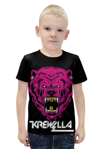 Заказать детскую футболку в Москве. Футболка с полной запечаткой для мальчиков Krewella от Leichenwagen - готовые дизайны и нанесение принтов.