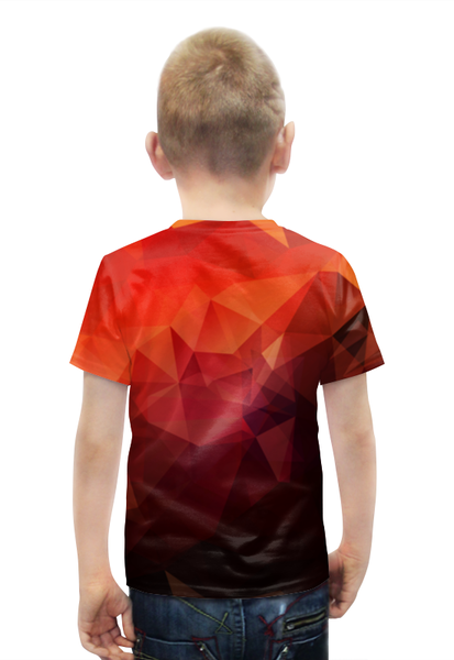 Заказать детскую футболку в Москве. Футболка с полной запечаткой для мальчиков текстура от Niq=D - готовые дизайны и нанесение принтов.