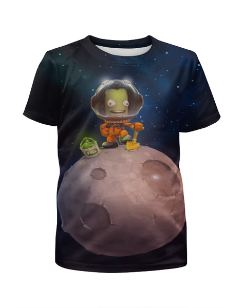 Заказать детскую футболку в Москве. Футболка с полной запечаткой для мальчиков Kerbal Space Program от galaxy secret - готовые дизайны и нанесение принтов.