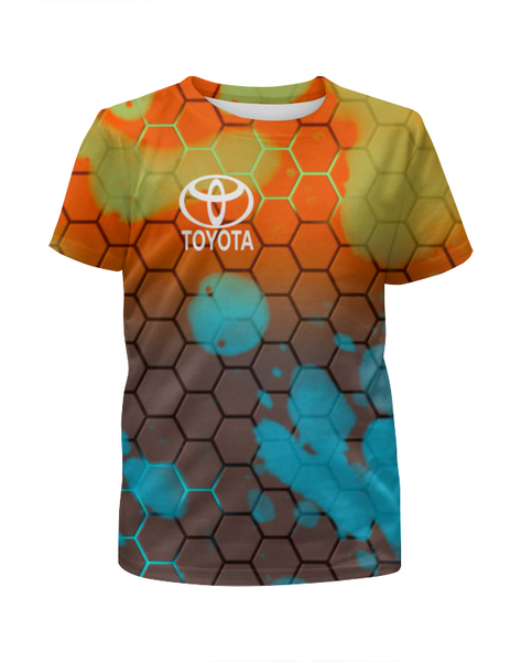 Заказать детскую футболку в Москве. Футболка с полной запечаткой для мальчиков Toyota от THE_NISE  - готовые дизайны и нанесение принтов.