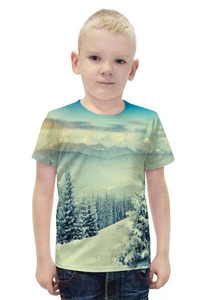 Заказать детскую футболку в Москве. Футболка с полной запечаткой для мальчиков Winter от THE_NISE  - готовые дизайны и нанесение принтов.