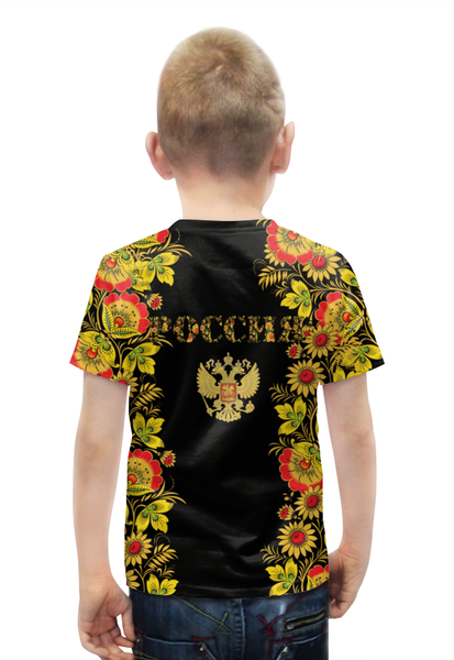 Заказать детскую футболку в Москве. Футболка с полной запечаткой для мальчиков Россия  от multikot - готовые дизайны и нанесение принтов.