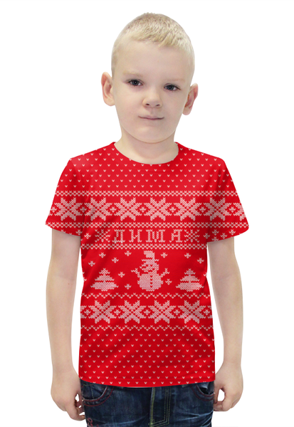 Заказать детскую футболку в Москве. Футболка с полной запечаткой для мальчиков имя Дима от weeert - готовые дизайны и нанесение принтов.