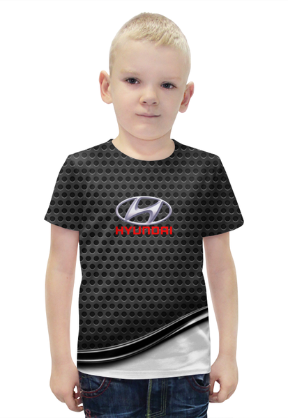 Заказать детскую футболку в Москве. Футболка с полной запечаткой для мальчиков Hyundai от THE_NISE  - готовые дизайны и нанесение принтов.