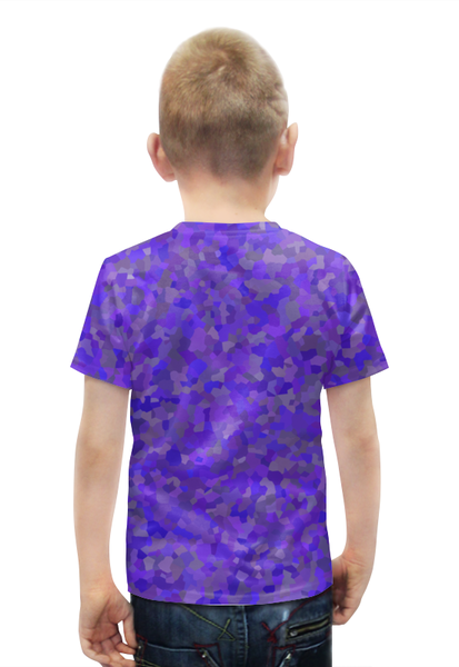 Заказать детскую футболку в Москве. Футболка с полной запечаткой для мальчиков Glowing purple от mistral3000@mail.ru - готовые дизайны и нанесение принтов.