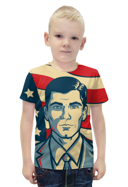 Заказать детскую футболку в Москве. Футболка с полной запечаткой для мальчиков АРЧЕР от Jimmy Flash - готовые дизайны и нанесение принтов.
