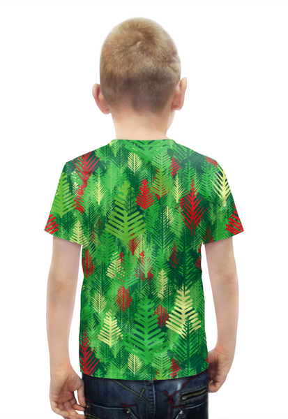 Заказать детскую футболку в Москве. Футболка с полной запечаткой для мальчиков Яркий абстрактный лес от IrinkaArt  - готовые дизайны и нанесение принтов.