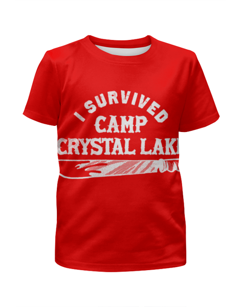 Заказать детскую футболку в Москве. Футболка с полной запечаткой для мальчиков Camp crystal lake от ПРИНТЫ ПЕЧАТЬ  - готовые дизайны и нанесение принтов.